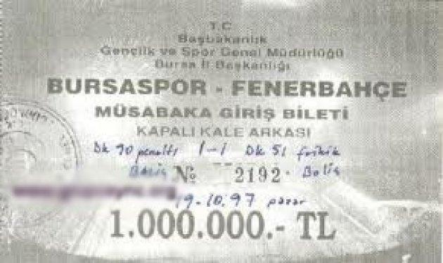 Eski maç biletleri