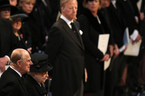  Margaret Thatcher uğurlanıyor