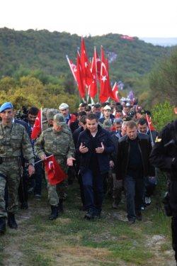Çanakkale'de şafak yürüyüşü