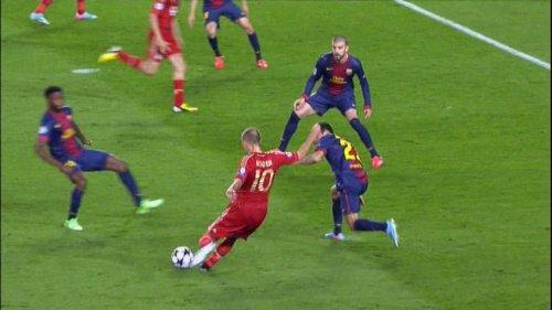 Barcelona - Bayern Münih maçından kareler