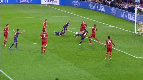 Barcelona - Bayern Münih maçından kareler