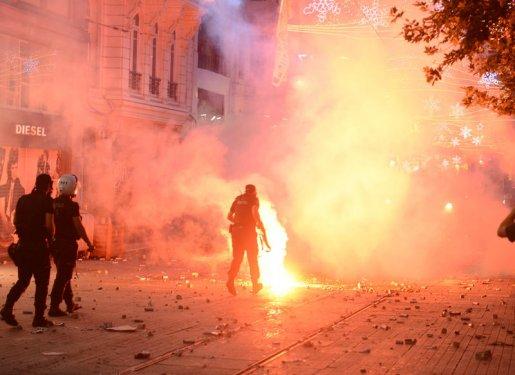 Taksim'den gece görüntüleri