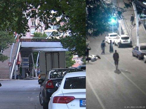 Bayrak yakma eyleminin karşılaştırmalı fotoğrafları