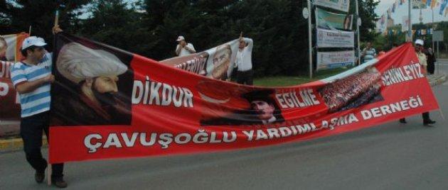 AK Partililer ile eylemcilerin slogan yarışı  - Resim 4