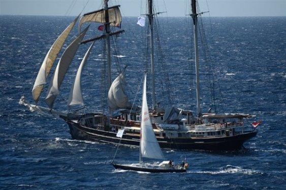 Yelkenler yarıştı