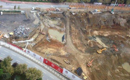 Yeni İnönü Stadı'nda çalışmalar sürüyor