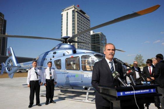 Bursa - İstanbul arası Helitaksi seferleri başladı