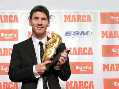 Messi 'Altın Ayakkabı' ödülünü 3.kez kazandı