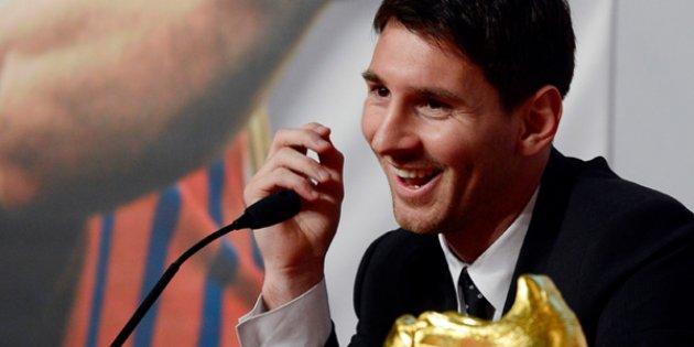 Messi 'Altın Ayakkabı' ödülünü 3.kez kazandı
