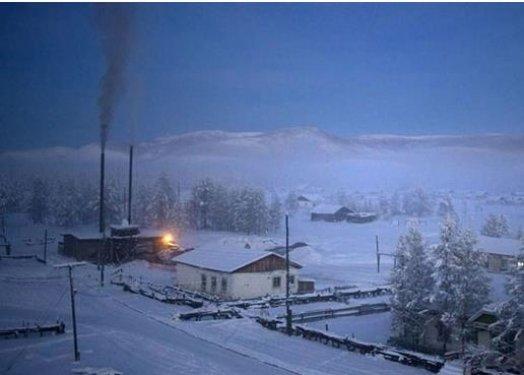 Dünyanın en soğuk köyü Oymyakon 