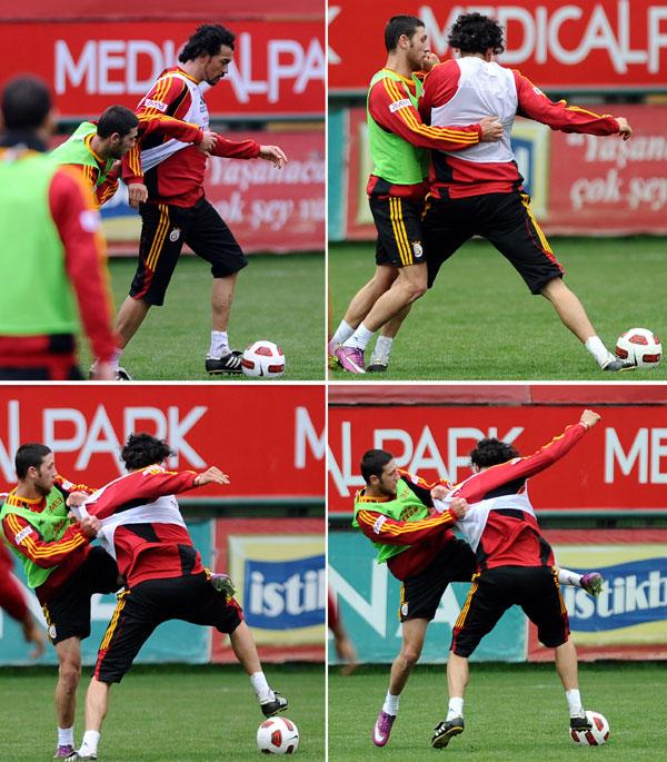 Takım arkadaşıyla kavga eden futbolcular