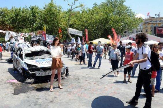 Taksim Gezi Parkı'ndan kareler - Resim 10