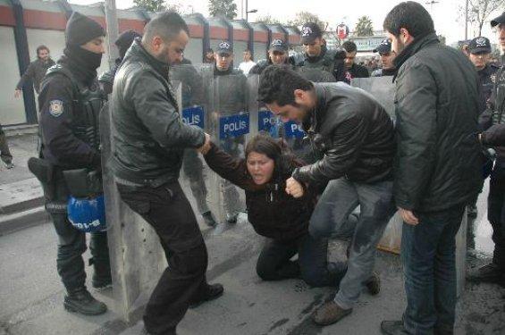 DHKP-C gözaltılarını protesto etmek isteyenlere müdahale