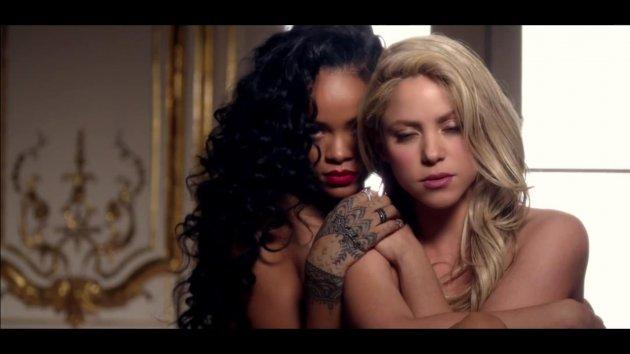Shakira ve Rihanna'dan klip görüntüleri 