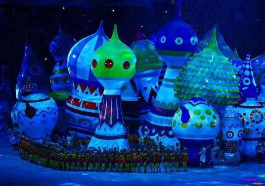 Soçi 2014 kış olimpiyatları açılış töreninden  görüntüler 
