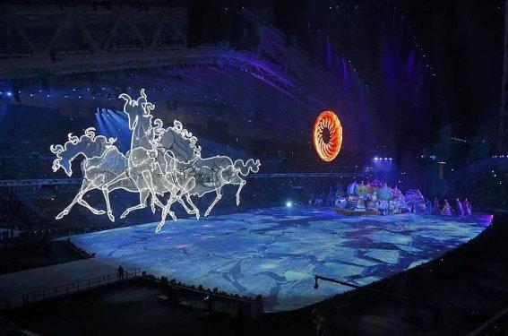 Soçi 2014 kış olimpiyatları açılış töreninden  görüntüler 