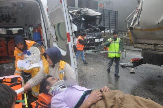 Bolu'da zincirleme kaza