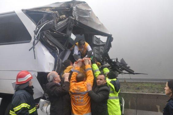 Bolu'da zincirleme kaza