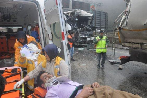 Bolu'da zincirleme kaza