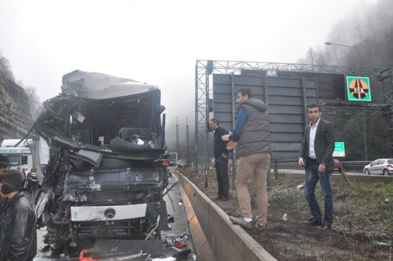 Bolu'da zincirleme kaza