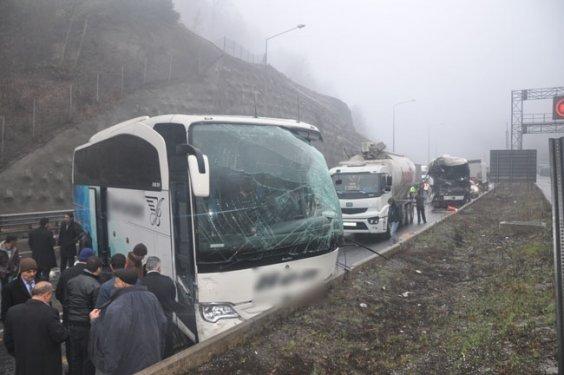 Bolu'da zincirleme kaza