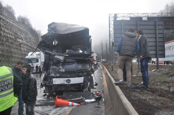 Bolu'da zincirleme kaza