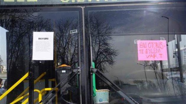 ODTÜ öğrencileri otobüsten inmeme eylemi yaptı