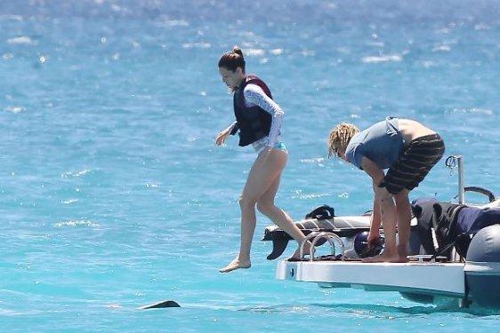 Justin Timberlake ve Jessica Biel tatilde