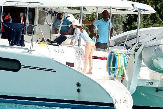 Justin Timberlake ve Jessica Biel tatilde