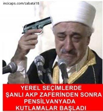 İnternette yerel seçim ve Gülen caps'leri