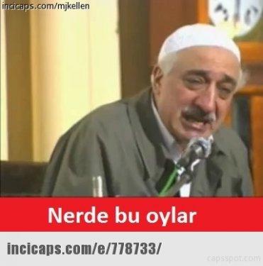 İnternette yerel seçim ve Gülen caps'leri