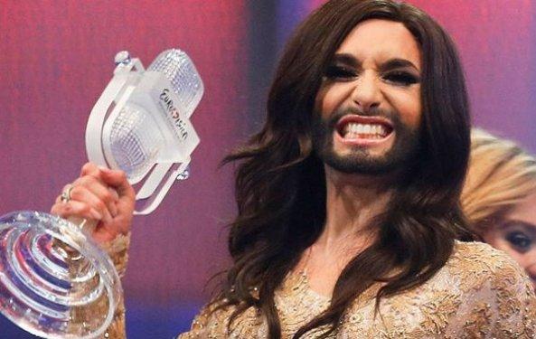Sakalsız Eurovision şampiyonu Conchita Wurst