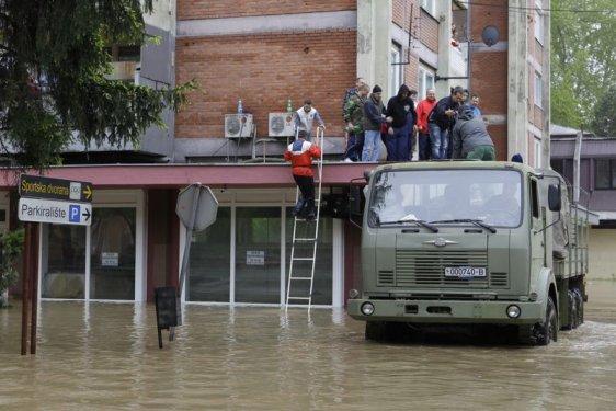 Bosna'da son yılların en büyük sel felaketi