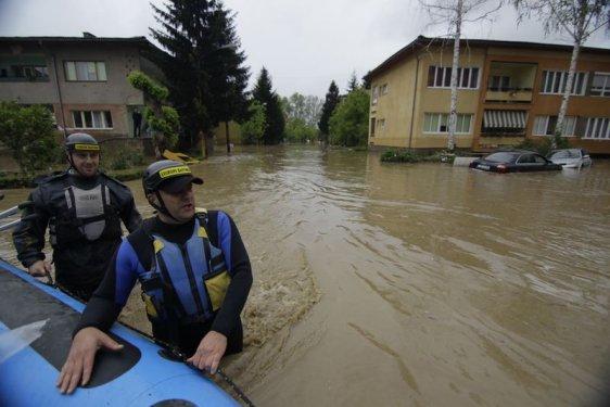 Bosna'da son yılların en büyük sel felaketi