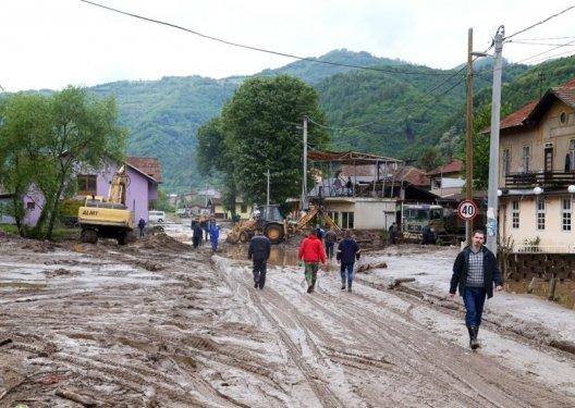 Bosna'da son yılların en büyük sel felaketi