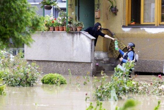 Bosna'da son yılların en büyük sel felaketi
