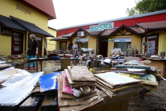 Bosna'da son yılların en büyük sel felaketi