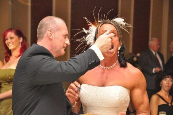 Body building şampiyonu gelin Gabrielle 