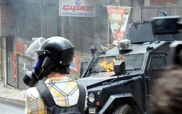 Okmeydanı'ndaki polis müdahalesinden görüntüler
