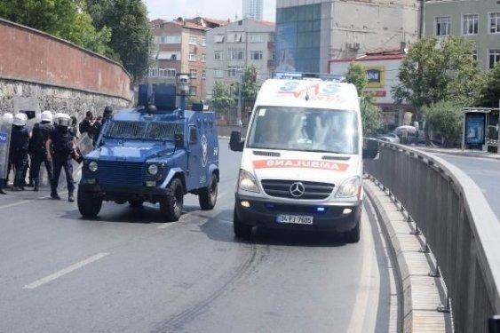 Okmeydanı'ndaki polis müdahalesinden görüntüler