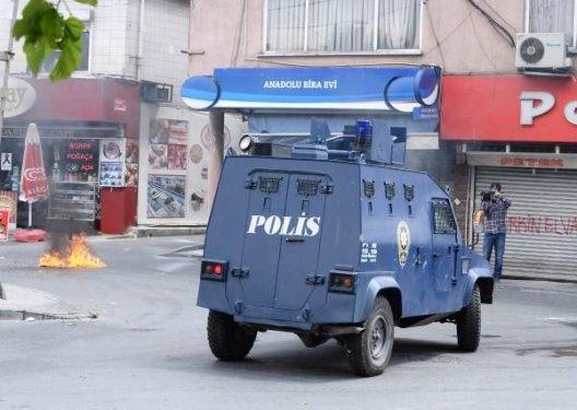 Okmeydanı'ndaki polis müdahalesinden görüntüler