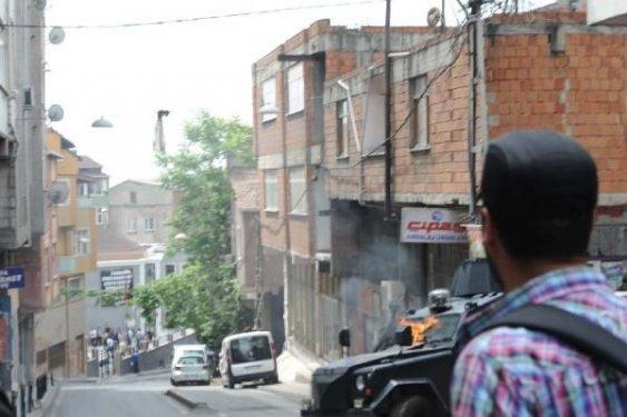 Okmeydanı'ndaki polis müdahalesinden görüntüler