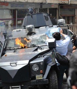 Okmeydanı'ndaki polis müdahalesinden görüntüler