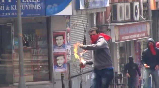 Okmeydanı'ndaki polis müdahalesinden görüntüler