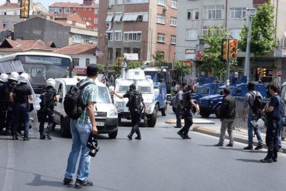Okmeydanı'ndaki polis müdahalesinden görüntüler