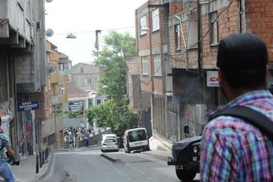 Okmeydanı'ndaki polis müdahalesinden görüntüler