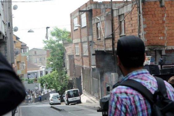 Okmeydanı'ndaki polis müdahalesinden görüntüler
