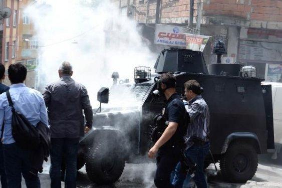 Okmeydanı'ndaki polis müdahalesinden görüntüler