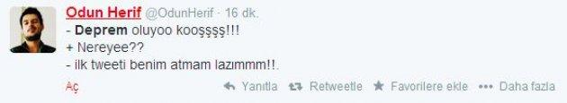 Deprem Twitter´ı da salladı