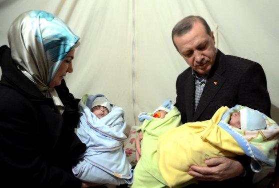 Recep Tayyip ve Erdoğan adlı üçüzlere ziyaret